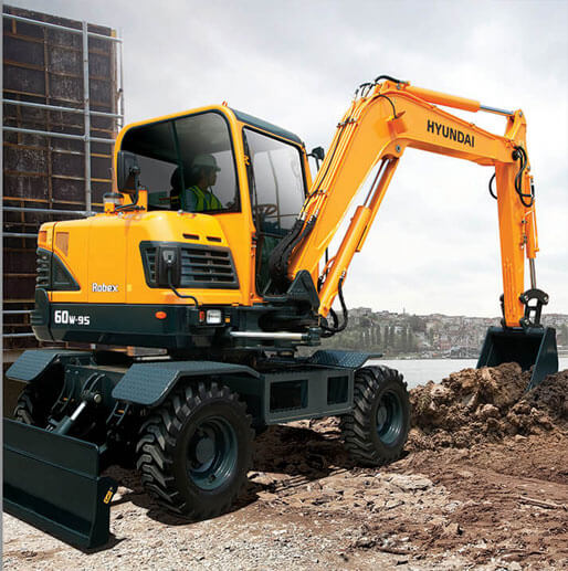 مینی بیل لاستیکی R60W-9S