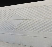 دیوار بتنی پیش ساخته سه تیکه طرح لوزی یکرونما کشویی (کد: DT)
