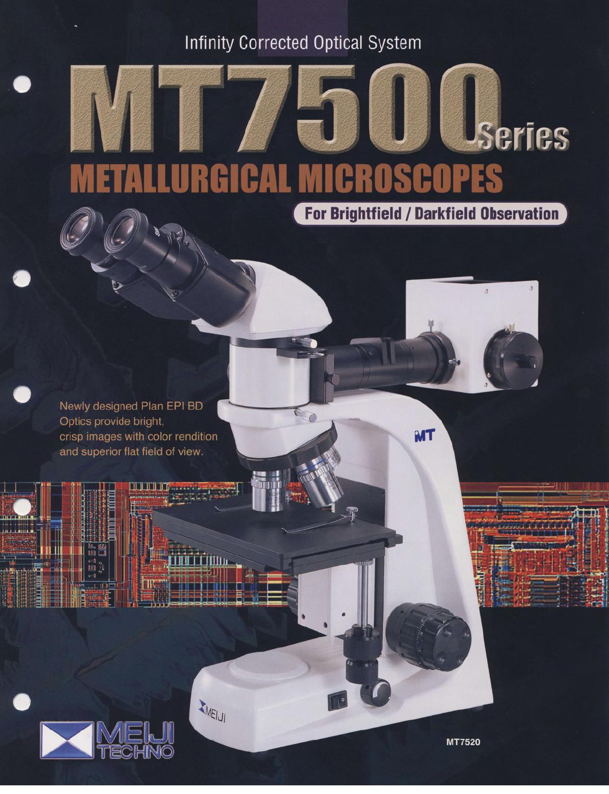 میکروسکوپ متالوگرافی انعکاسی سری MT7500