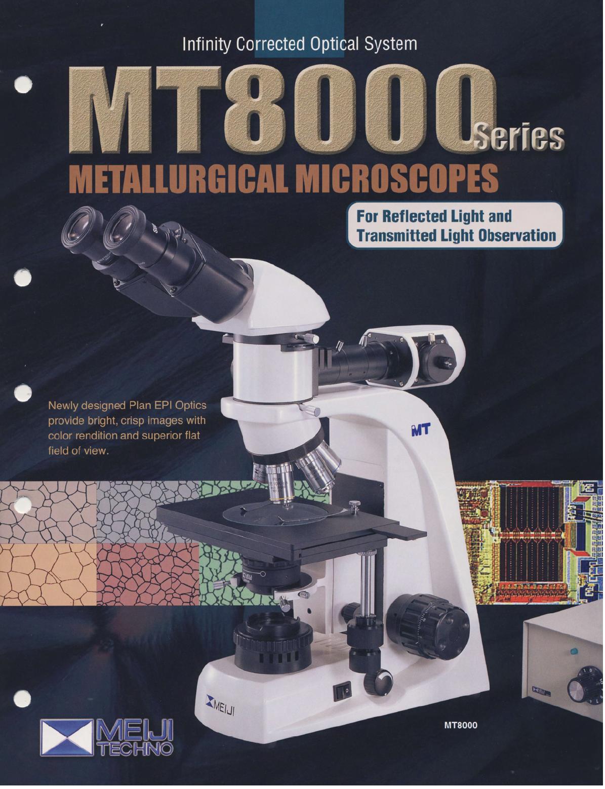 میکروسکوپ متالوگرافی عبوری و انعکاسی سری MT8000