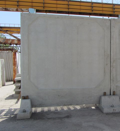 دیوار بتنی پیش ساخته طرح ساده یکرونما(کد:Df-2.1 )