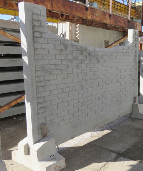 دیوار بتنی پیش ساخته طرح آجرنما یکرونما(کد: DN-2)